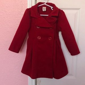 Adorable red coat!